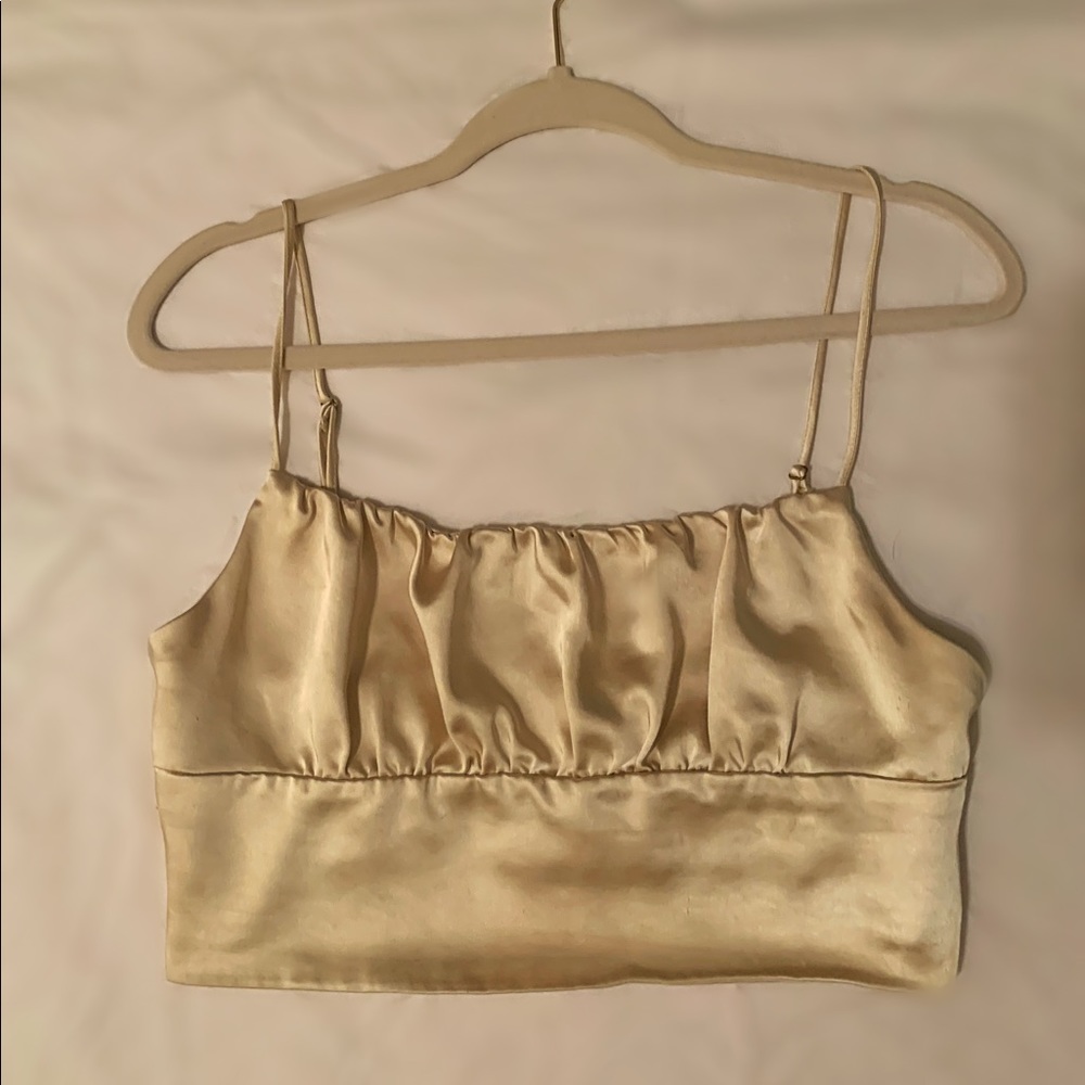 Satin Zara crop top